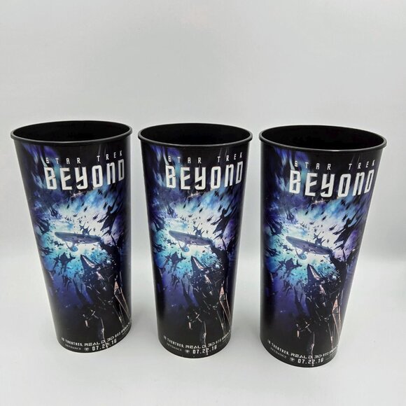 Star Trek Beyond U.S.S Franklin And Swarm Ship Toppers Movie Theater Promo Cups - Picture 7 of 16